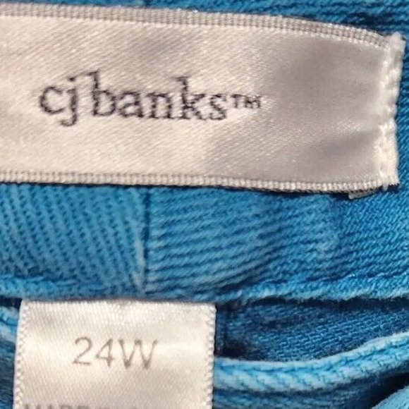 CJ Banks jeans 24W plus size  NWOT Teal - Picture 9 of 10